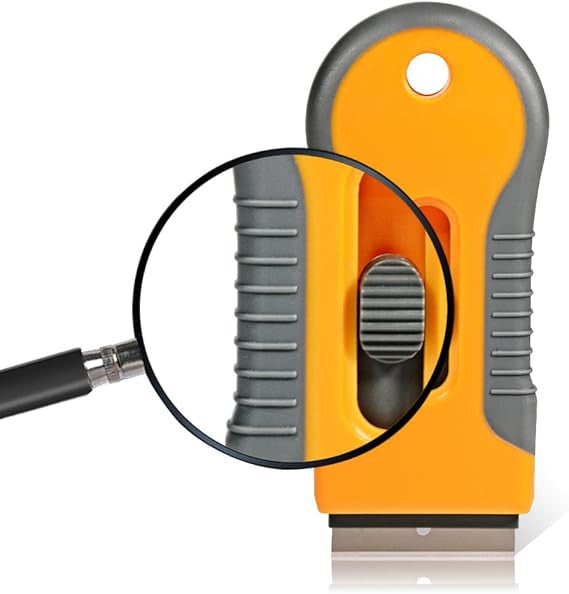 Heavy-Duty Metal Paint Scraper with 15 Replacement Blades