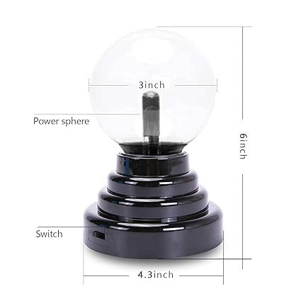 Glass Plasma Ball Lightning Lamp for Stunning Visual Effects
