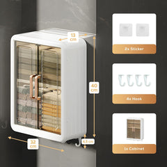 Wall Mount Kitchen & Bathroom Storage Box with Double Doors