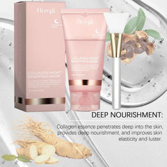 Collagen Night Face Mask - Peel Off, Wrapping, Overnight Care