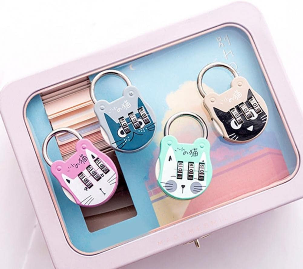Mini 3-Digit Stainless Steel Password Lock for Luggage & Cabinets