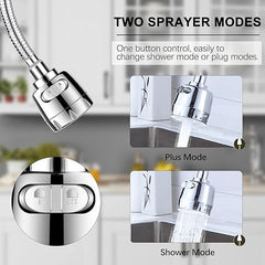 Switch Turbo Flex 360° Rotatable Kitchen Sink Faucet with Splash Filter