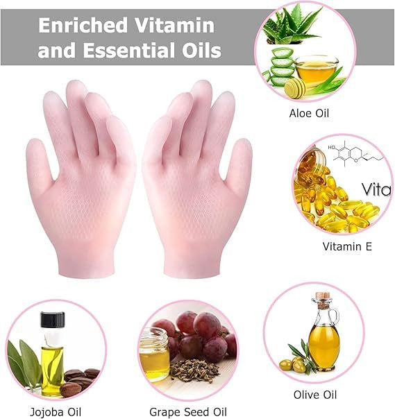 Silicone Moisturizing Gloves for Soft, Hydrated Skin