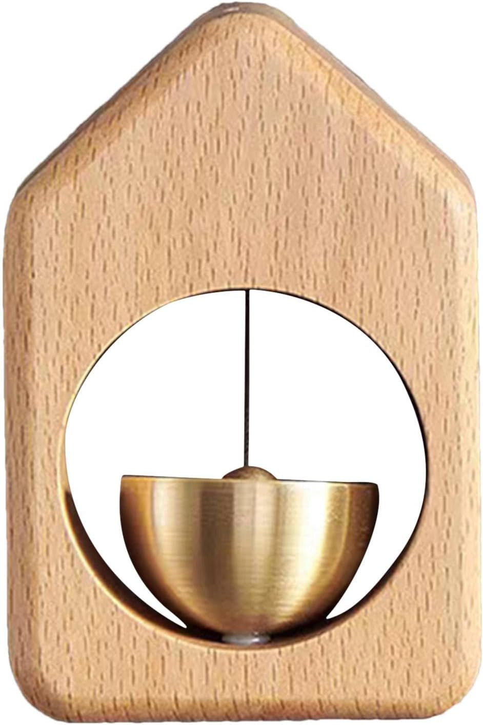 Triangle Wooden Door Bell - Elegant Doorbell with Wooden Design