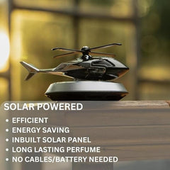 Helicopter Solar Car Freshener - Eco-Friendly Vehicle Fragrance