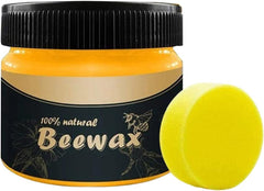Bee Wax with Sponge for Wood Care and Polishing
