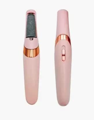 Cordless Electronic Pedicure Tool with 2 Replacement Rollers and LED Light