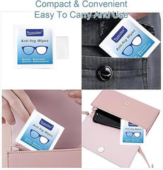 Anti-Fog Lens Cleaning Wipes (100 Pcs) for Clear Vision