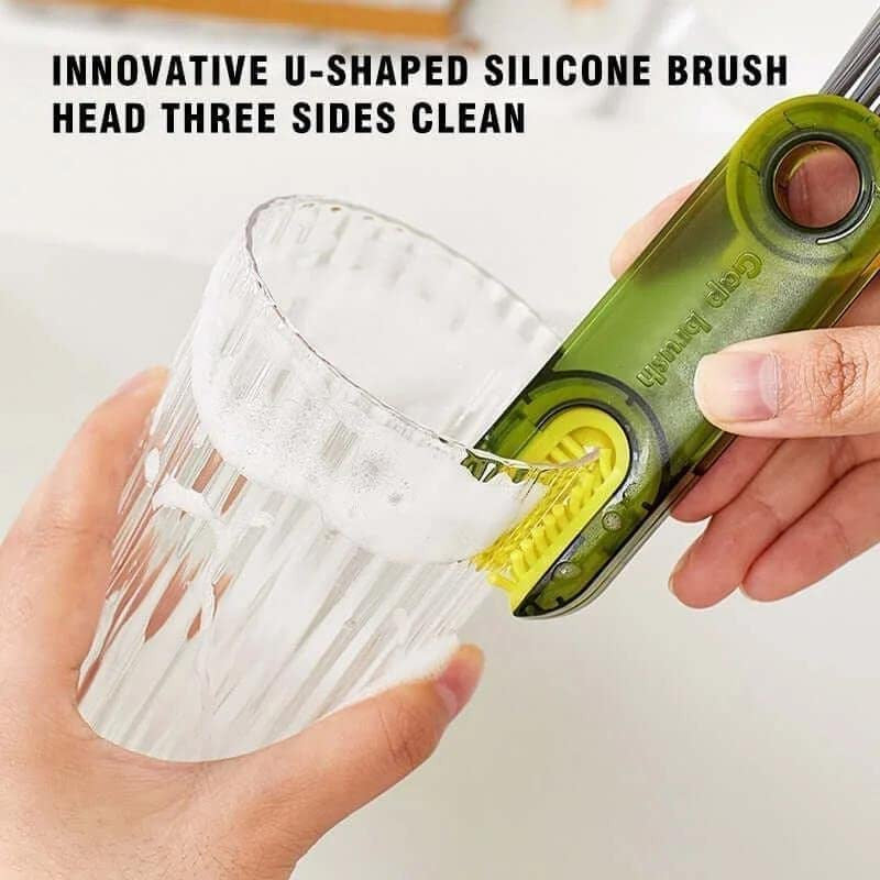 3-in-1 Multi-Function Cleaning Brush for Bottles, Cups & Grooves