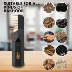 Smart Hair Comb Incense Burner - Portable Electric Aromatherapy Diffuser