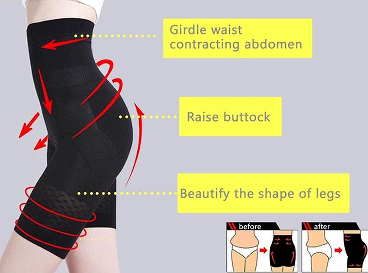 Skin Color High Waist Tummy Control Shapewear Shorts for Women