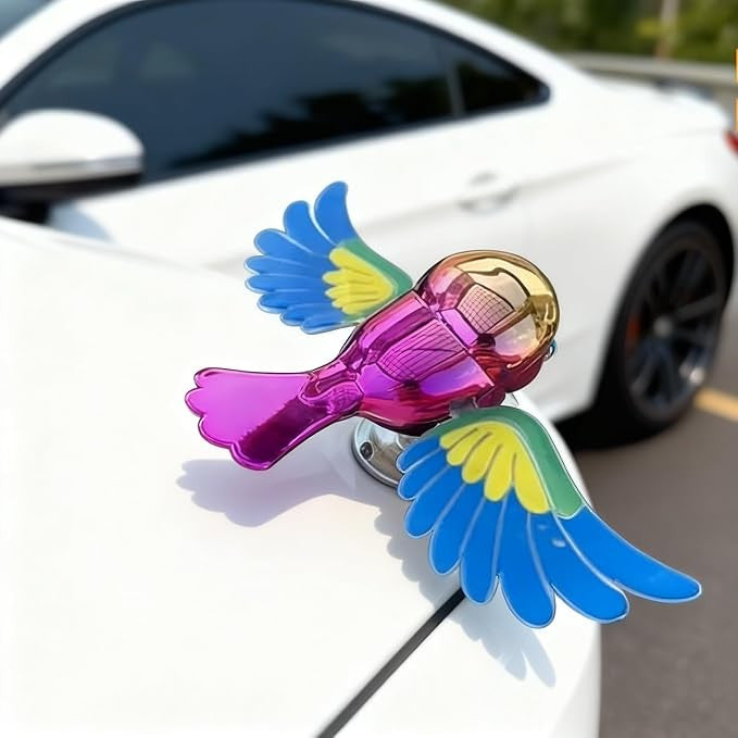 Fluttering Bird Vehicle Ornament for Elegant Car Decor