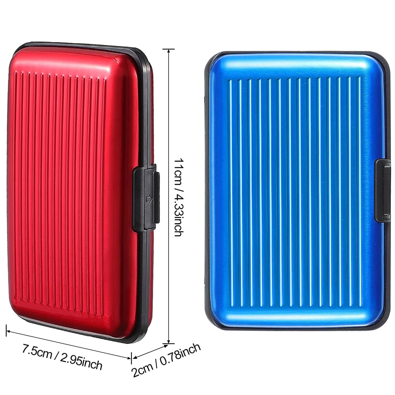 Slim Aluminum Card Holder for Credit Cards and IDs