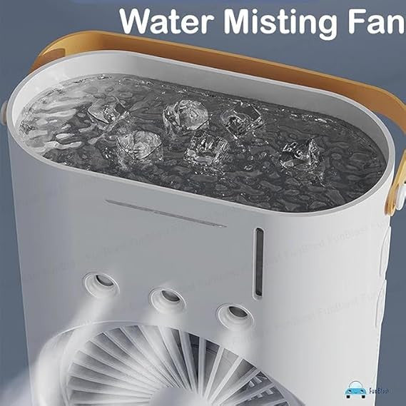 Double-Sided USB Cooling Fan with Mist and Portable Design