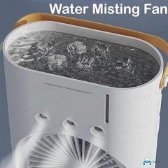 Double-Sided USB Cooling Fan with Mist and Portable Design
