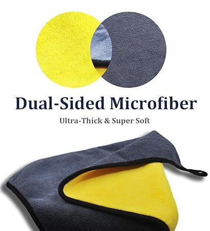 40x40 Microfiber Car Cleaning Towel - Ultra Absorbent & Soft