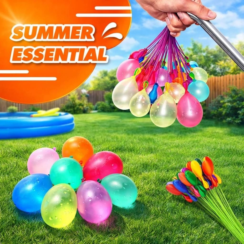 Holi Water Balloons Pack – 111 Multicolor Quick Fill Splash Party