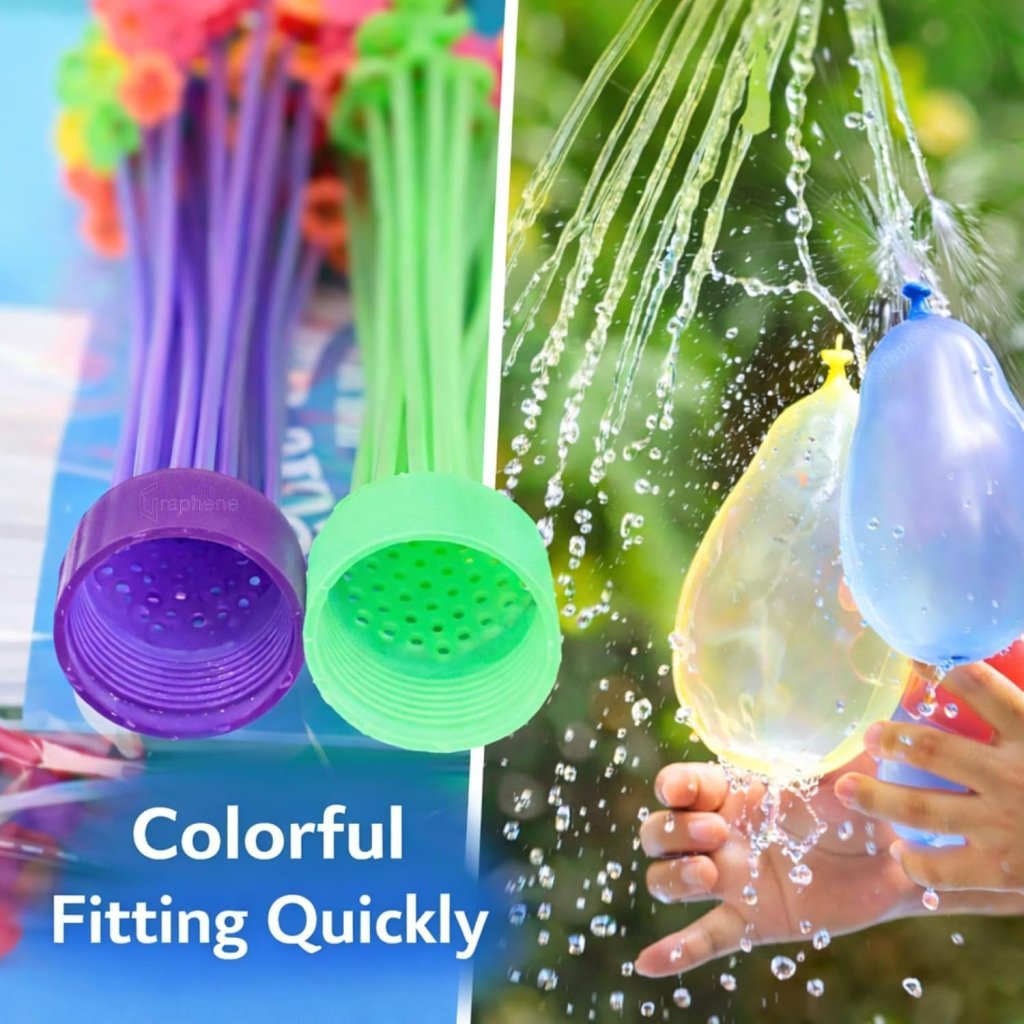 Holi Water Balloons Pack – 111 Multicolor Quick Fill Splash Party