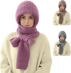 Winter Warm Scarf & Cap Set with Ear Protection