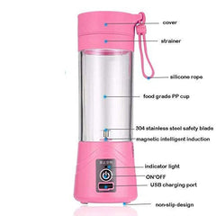 Portable 6-Blade USB Rechargeable Electric Juicer Blender