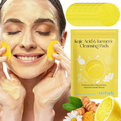 Kojic & Turmeric Cleansing Pads for Dark Spots, Brightening Skin