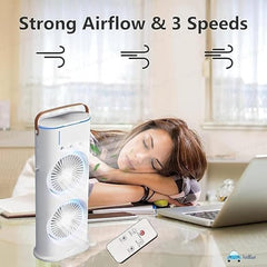 Double-Sided USB Cooling Fan with Mist and Portable Design