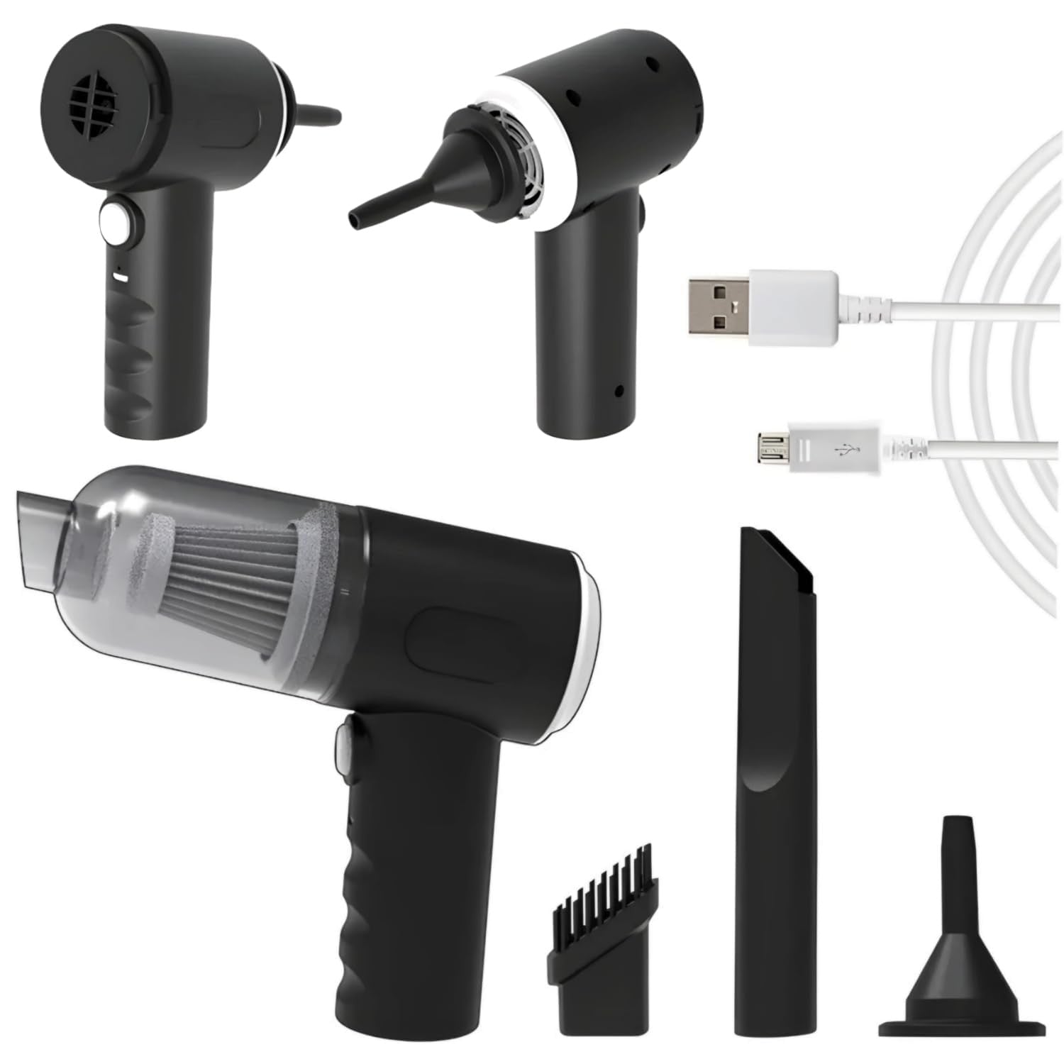 3-in-1 Cordless Handheld Vacuum for Car, Keyboard & Home