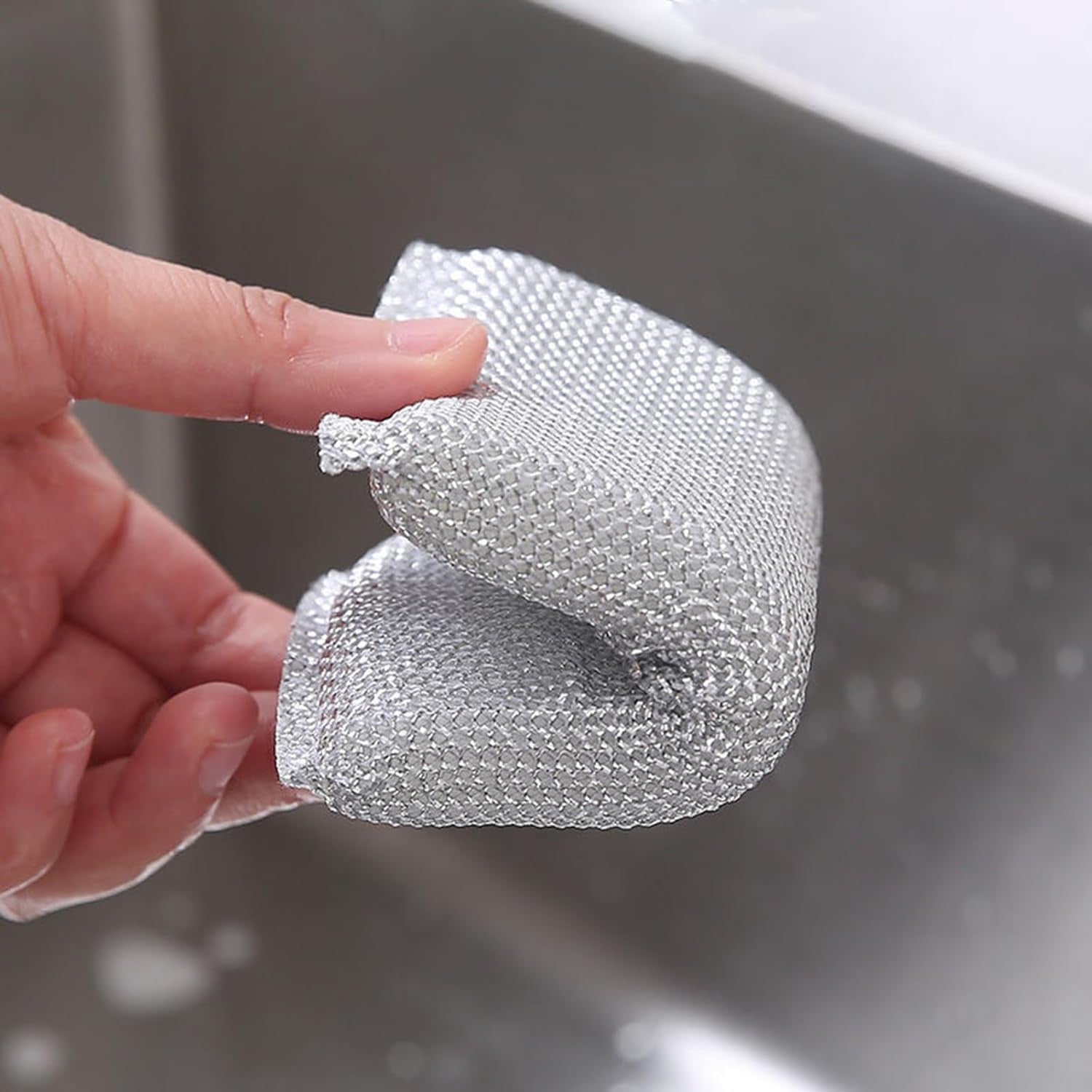 Heavy Duty Scrub Sponges for Dishes, Household Cleaning, 4 Pack