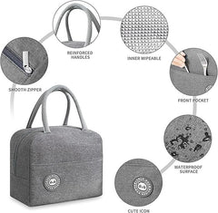 Leak-Proof Hot & Cold Lunch Bag for Easy Meal Storage