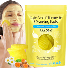 Kojic & Turmeric Cleansing Pads for Dark Spots, Brightening Skin