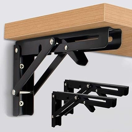 20cm Metal Folding Shelf Bracket Wall Mount for Shelving