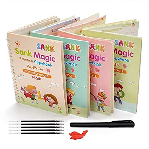 Shank Magic Practice Copybook Set with Reusable Ink & Grip