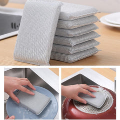 Heavy Duty Scrub Sponges for Dishes, Household Cleaning, 4 Pack
