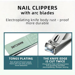 16-in-1 Stainless Steel Manicure & Pedicure Set for Women & Men