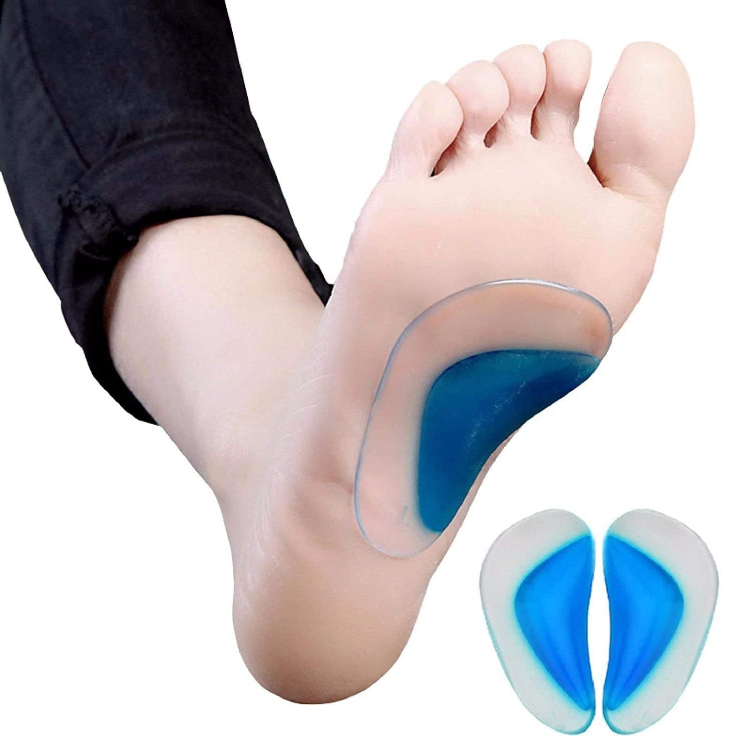 Gel Arch Support Insoles for Flat Feet & Plantar Fasciitis Relief