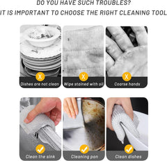 Heavy Duty Scrub Sponges for Dishes, Household Cleaning, 4 Pack