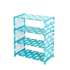 4-Layer Shoe Storage Rack Wall Bench Organizer Shelf Closet Stand