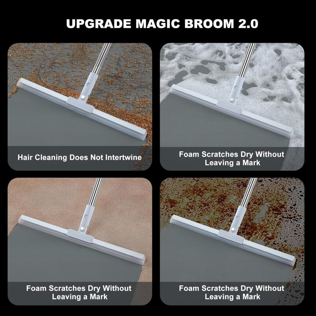 180° Rotatable Slim Floor Wiper – Multi-Use 38" Magic Broom