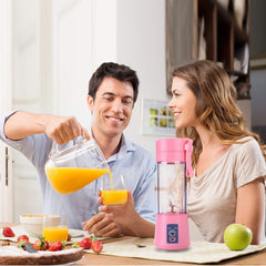 Portable 6-Blade USB Rechargeable Electric Juicer Blender