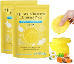 Kojic & Turmeric Cleansing Pads for Dark Spots, Brightening Skin