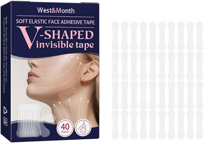 40-Piece Invisible Face Lift Tape for V-Shape and Firmness