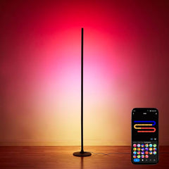 RGB Corner Floor Lamp with LED Light for Modern Home Decor