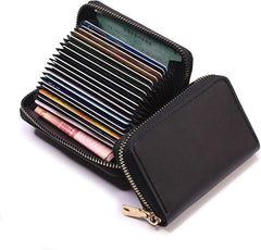 Mini Credit Card Wallet with Zipper for Women, Compact & Stylish
