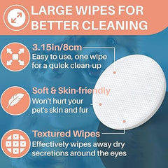 Pet Eye Wipes 200Pcs – Gentle Eye Cleaning for Pets