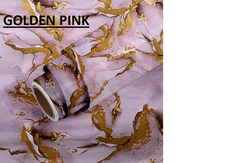 Golden Pink Marble Foil Ta-075 - Elegant Pink Gold Marble Design