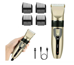 Rechargeable Cordless Dog & Beard Hair Trimmer with Clipper and Shaver