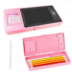 LCD Pencil Case with Calculator and Writing Tablet