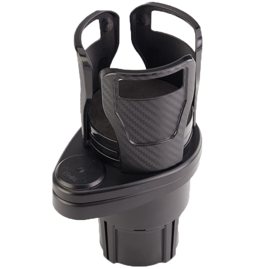 Multifunctional 2-in-1 Car Cup Holder Extender with Phone & Snack Storage