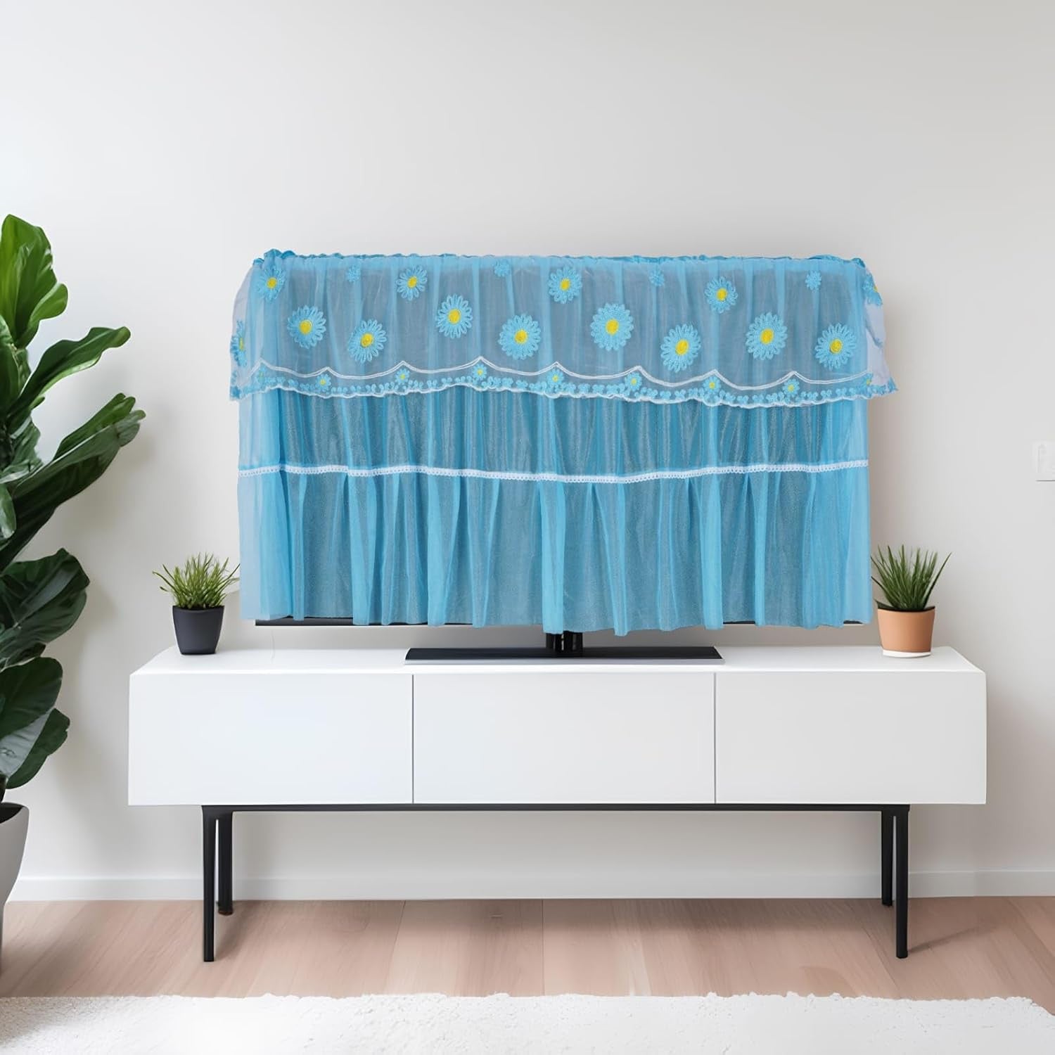 Elegant Tempered Glass TV Cover for 28-34 Inch Screens