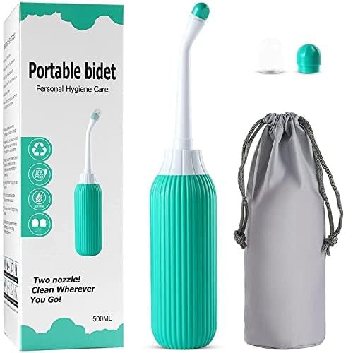 Portable Travel Bidet Bottle with Angled Nozzle Spray